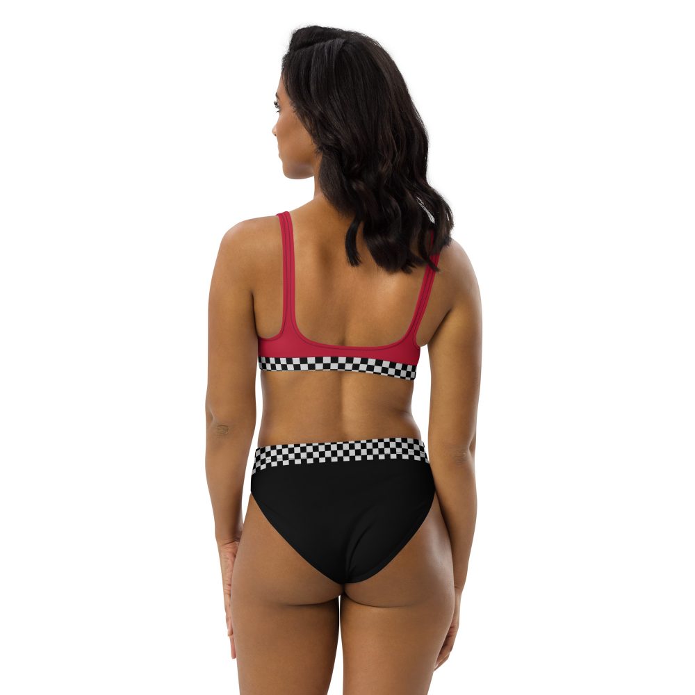 Pit Crew Race Car Driver Racing Costume High-Waisted Cheeky Bikini - Image 9