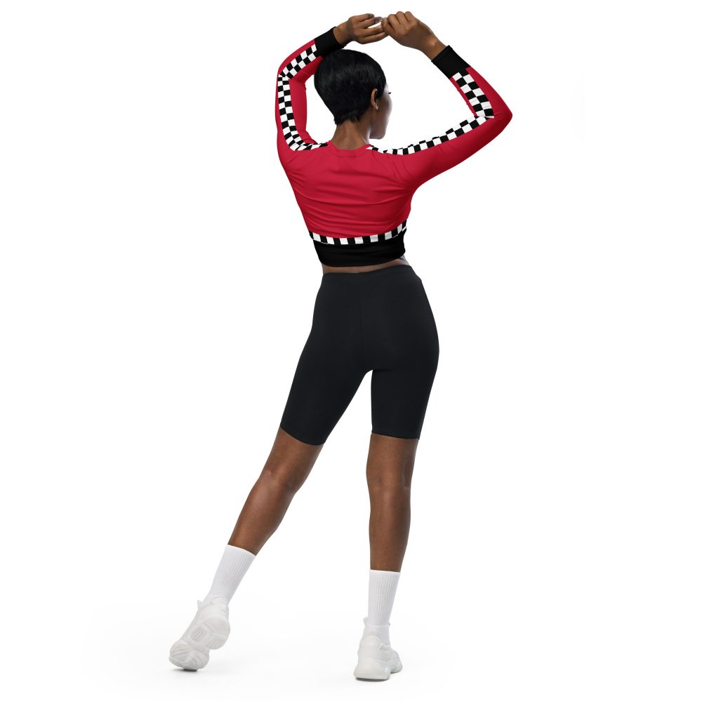 Pit Crew Race Car Driver Racing Costume long-sleeve crop top - Image 8