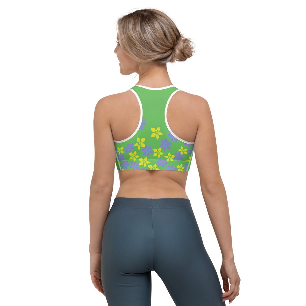 Spring Flower Gardener Floral Hippie Sports bra - Image 12