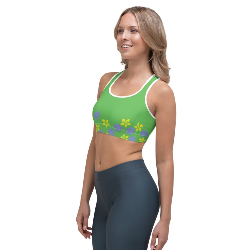 Spring Flower Gardener Floral Hippie Sports bra - Image 10