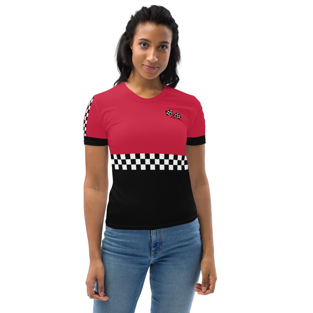 Pit Crew Race Car Driver Racing Costume Women's T-shirt - Image 2