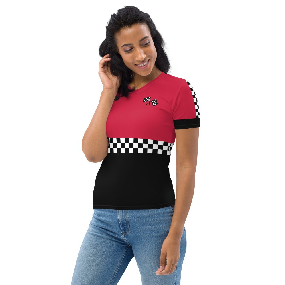 Pit Crew Race Car Driver Racing Costume Women's T-shirt - Image 3