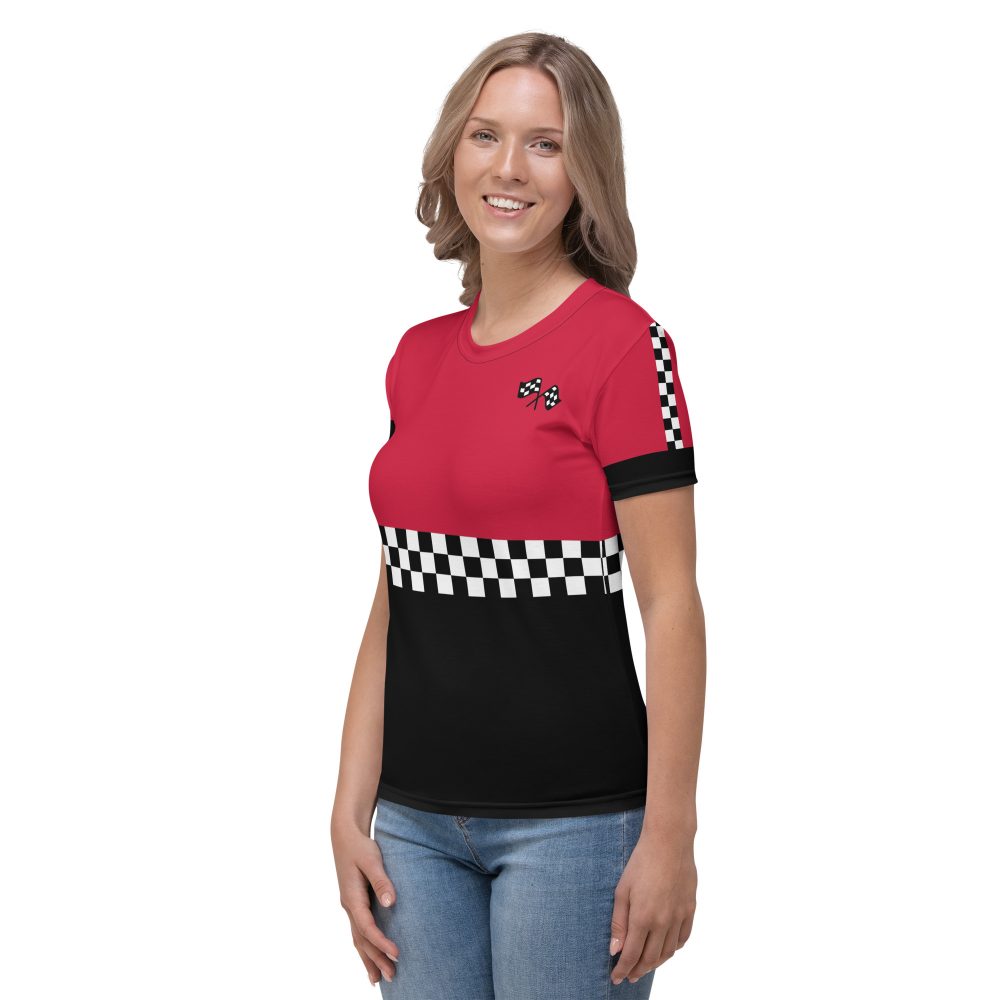 Pit Crew Race Car Driver Racing Costume Women's T-shirt - Image 7