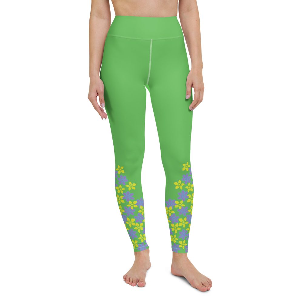 Spring Flower Gardener Floral Hippie Yoga Leggings - Image 11