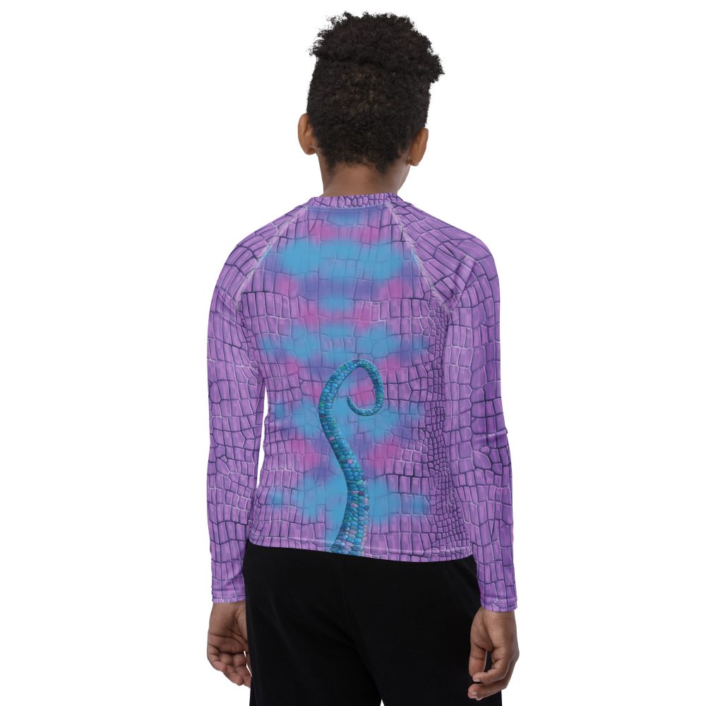 Randall Costume Purple Lizard Youth Rash Guard