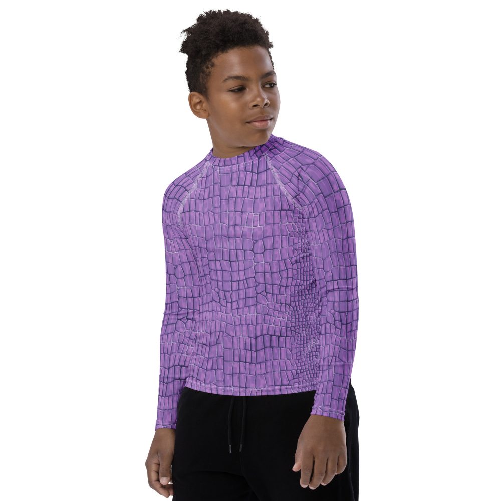 Randall Costume Purple Lizard Youth Rash Guard - Image 3