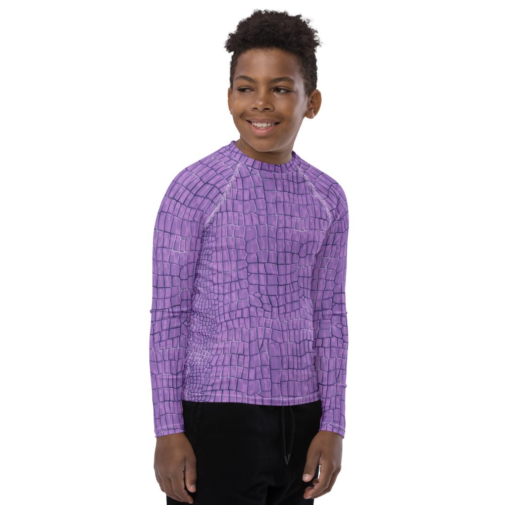 Randall Costume Purple Lizard Youth Rash Guard - Image 4