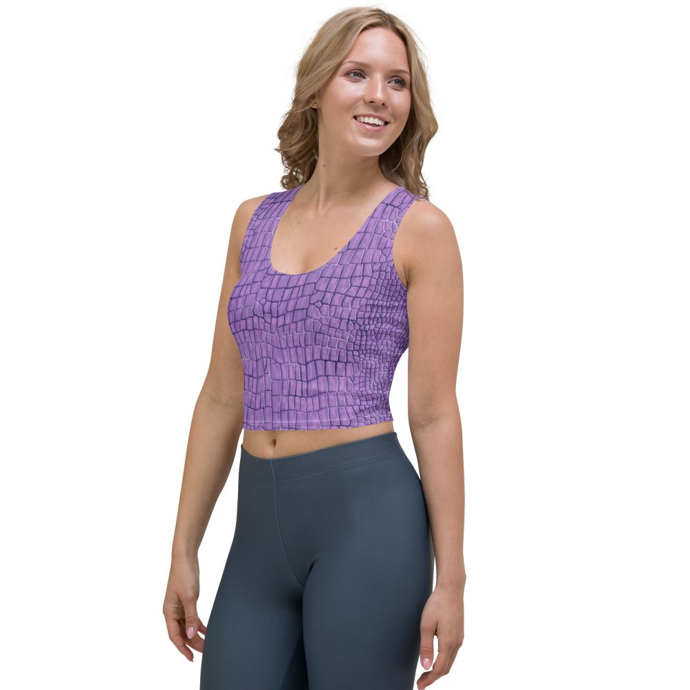 Randall Costume Purple Lizard Dragon Reptile Crop Top - Image 8