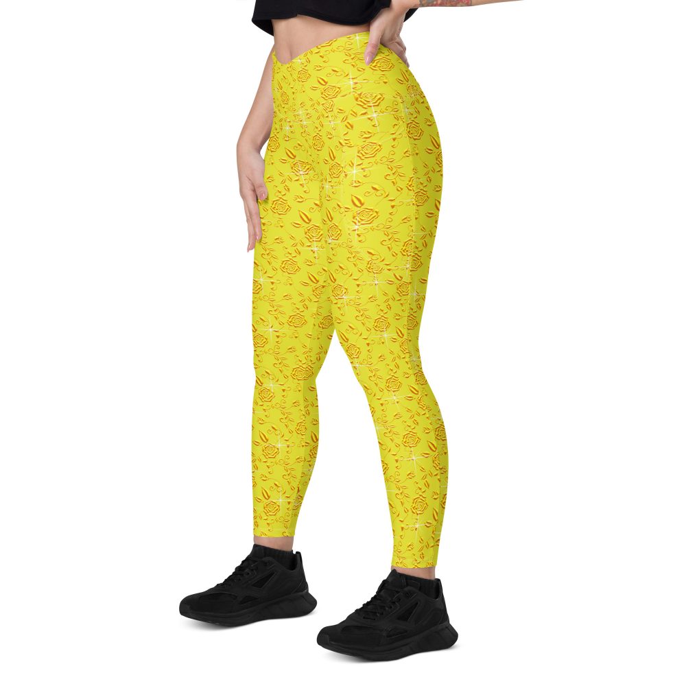 Snow White Costume Princess Cosplay Halloween Crossover leggings with pockets - Image 6