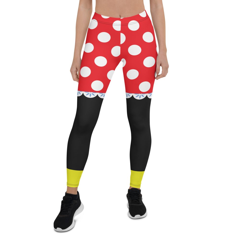 Mouse Costume Red White Polka Dot Leggings