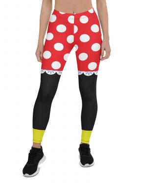 Mouse Costume Red White Polka Dot Leggings