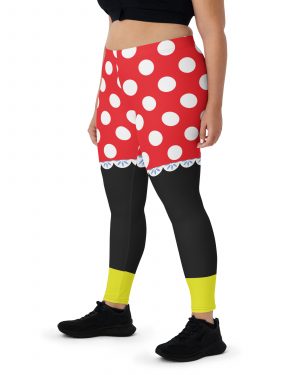 Mouse Costume Red White Polka Dot Leggings