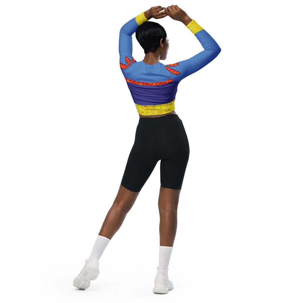 Snow White Costume Princess Cosplay Long-Sleeve Crop Top - Image 8