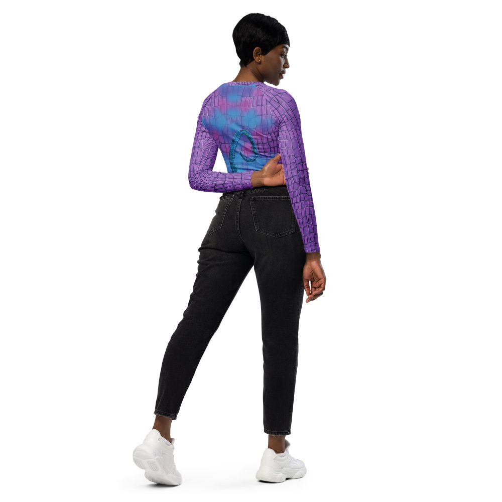 Randall Costume Purple Lizard Dragon Reptile long-sleeve crop top - Image 12