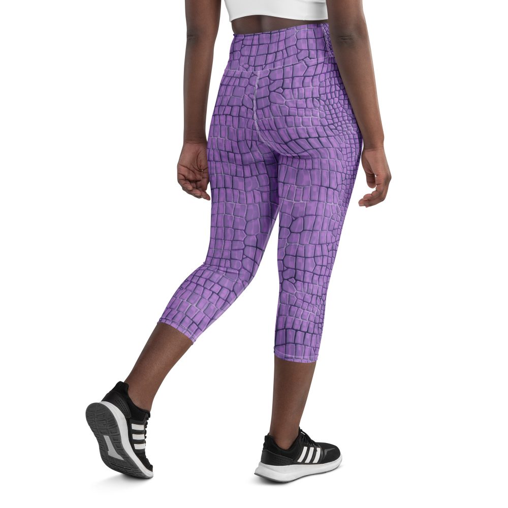 Randall Costume Purple Lizard Dragon Reptile Yoga Capri Leggings - Image 5