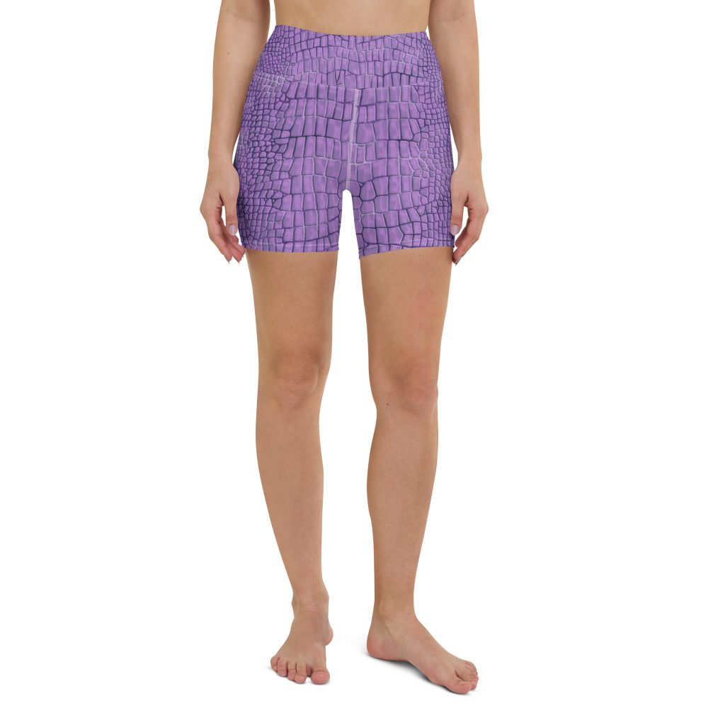 Randall Costume Purple Lizard Dragon Reptile Yoga Shorts