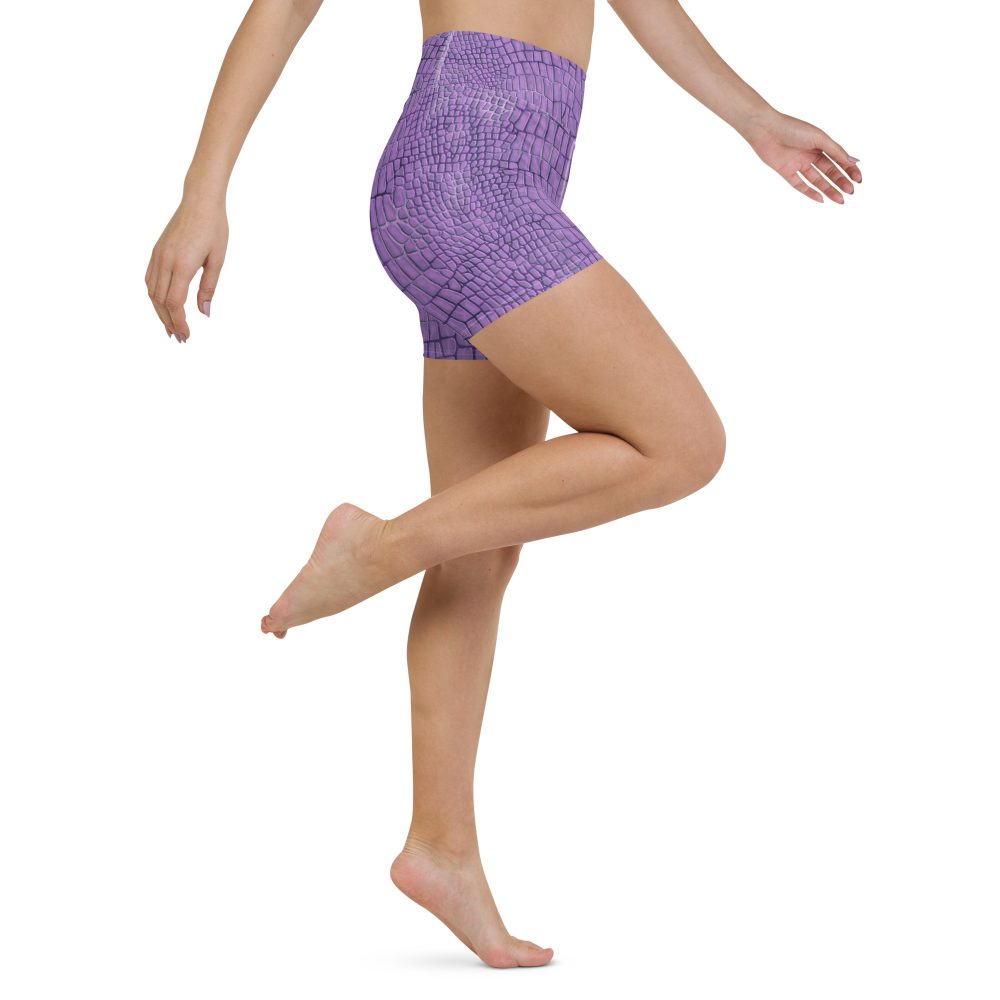 Randall Costume Purple Lizard Dragon Reptile Yoga Shorts - Image 9