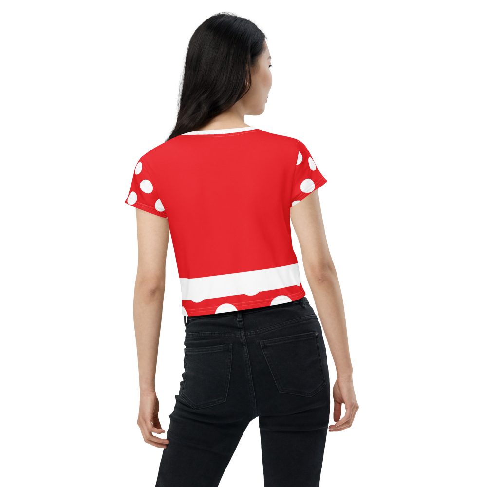 Mouse Costume Red White Polka Dot Crop Tee - Image 5