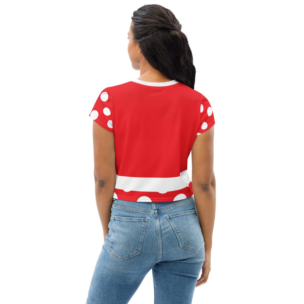 Mouse Costume Red White Polka Dot Crop Tee - Image 7