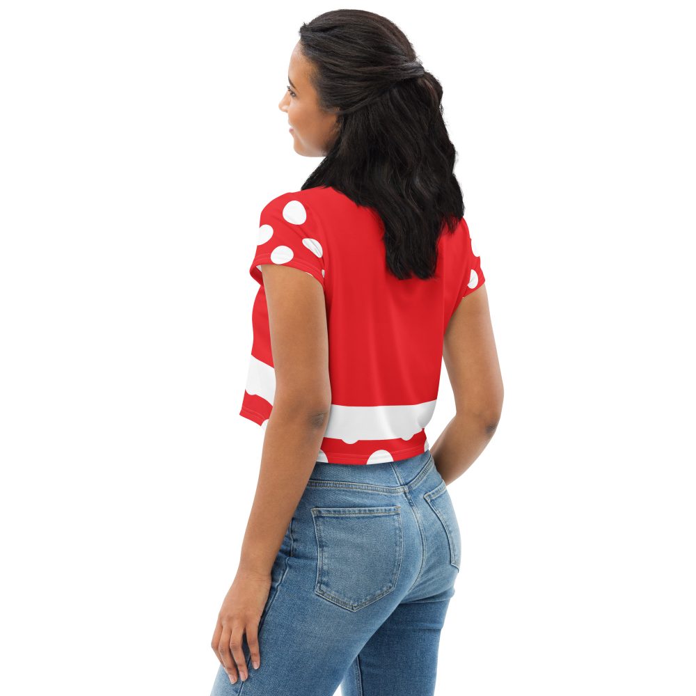 Mouse Costume Red White Polka Dot Crop Tee - Image 8