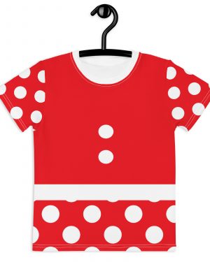 Mouse Costume Red White Polka Dot Kids T-Shirt