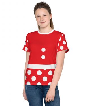 Mouse Costume Red White Polka Dot Youth T-Shirt