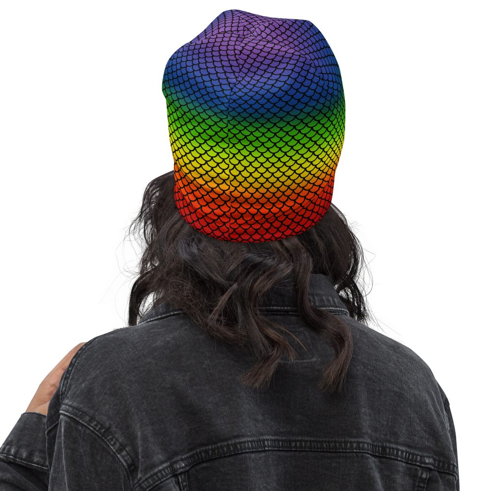 Rainbow Mermaid Double Layered Soft Beanie - Image 12