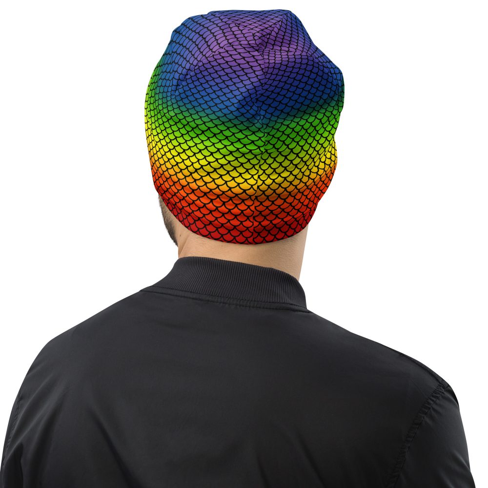 Rainbow Mermaid Double Layered Soft Beanie - Image 14