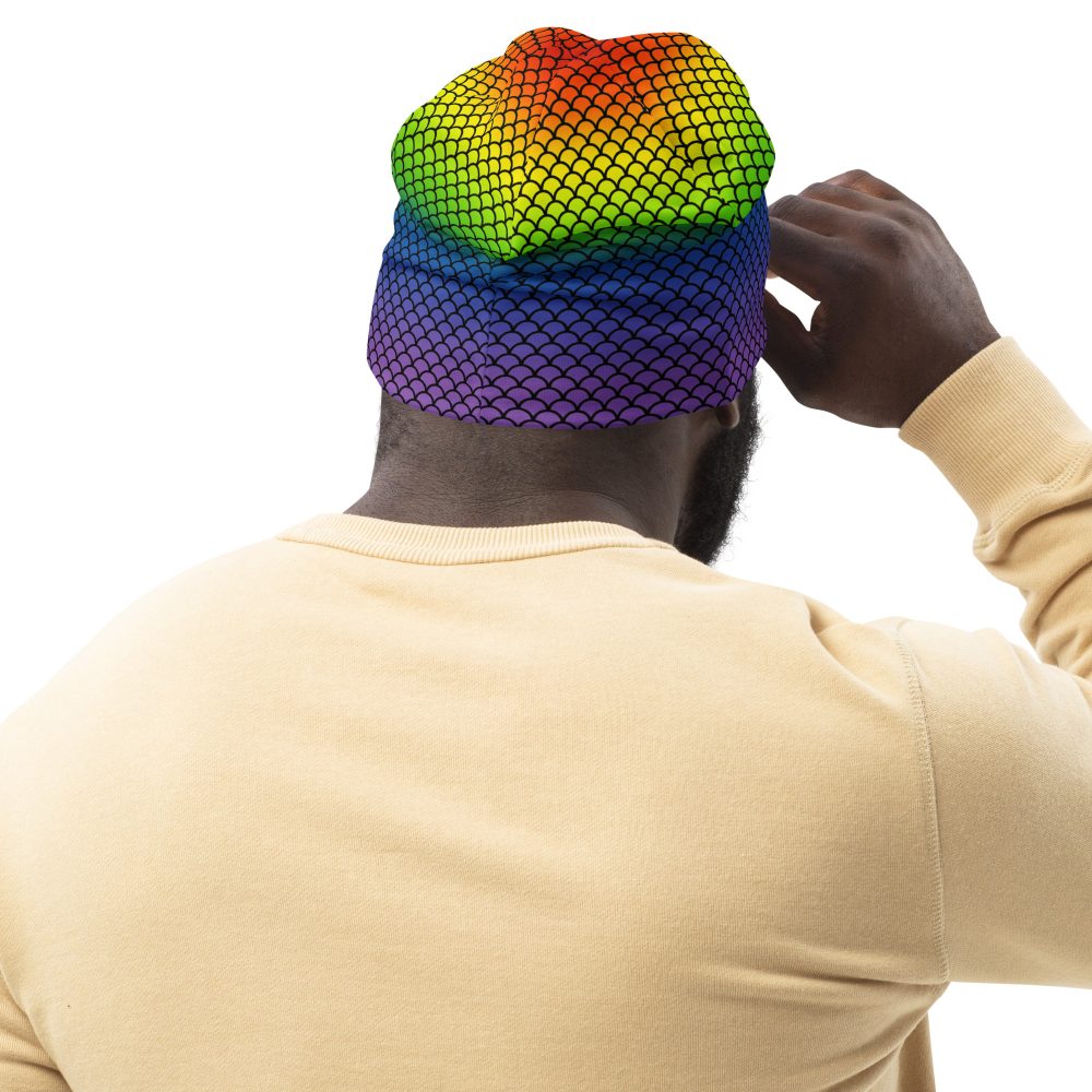 Rainbow Mermaid Double Layered Soft Beanie - Image 7