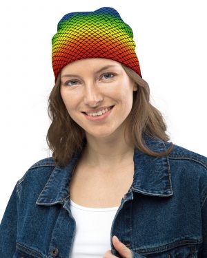 Rainbow Mermaid Double Layered Soft Beanie