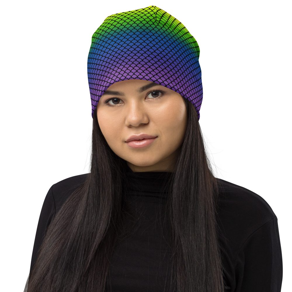 Rainbow Mermaid Double Layered Soft Beanie