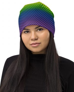 Rainbow Mermaid Double Layered Soft Beanie