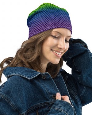 Rainbow Mermaid Double Layered Soft Beanie