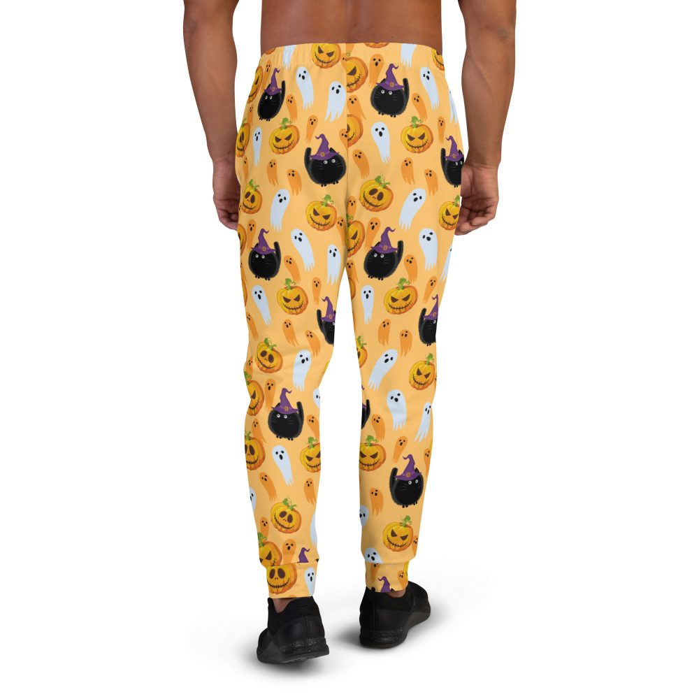 Halloween Cats Pumpkins Ghosts Men's Joggers - Image 4