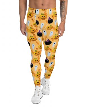 Halloween Cats Pumpkins Ghosts Men’s Leggings