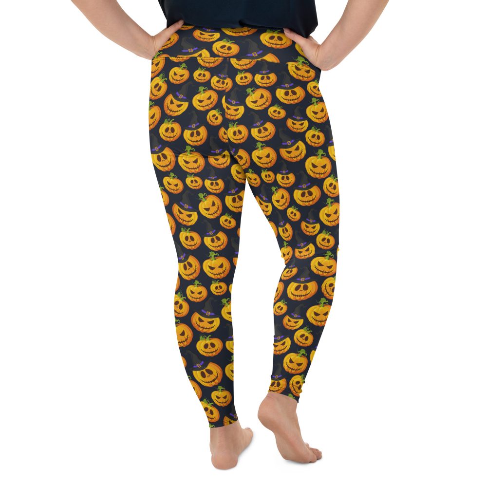 Halloween Pumpkins Plus Size Leggings - Image 2