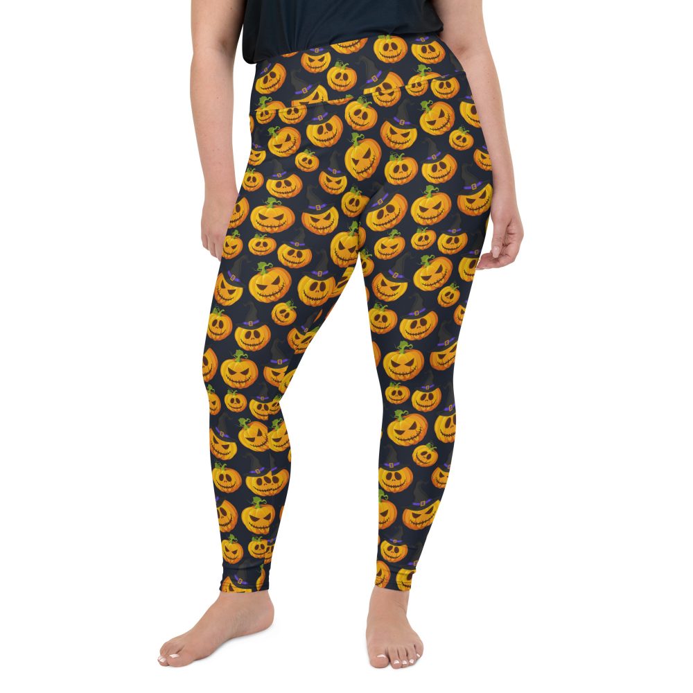 Halloween Pumpkins Plus Size Leggings