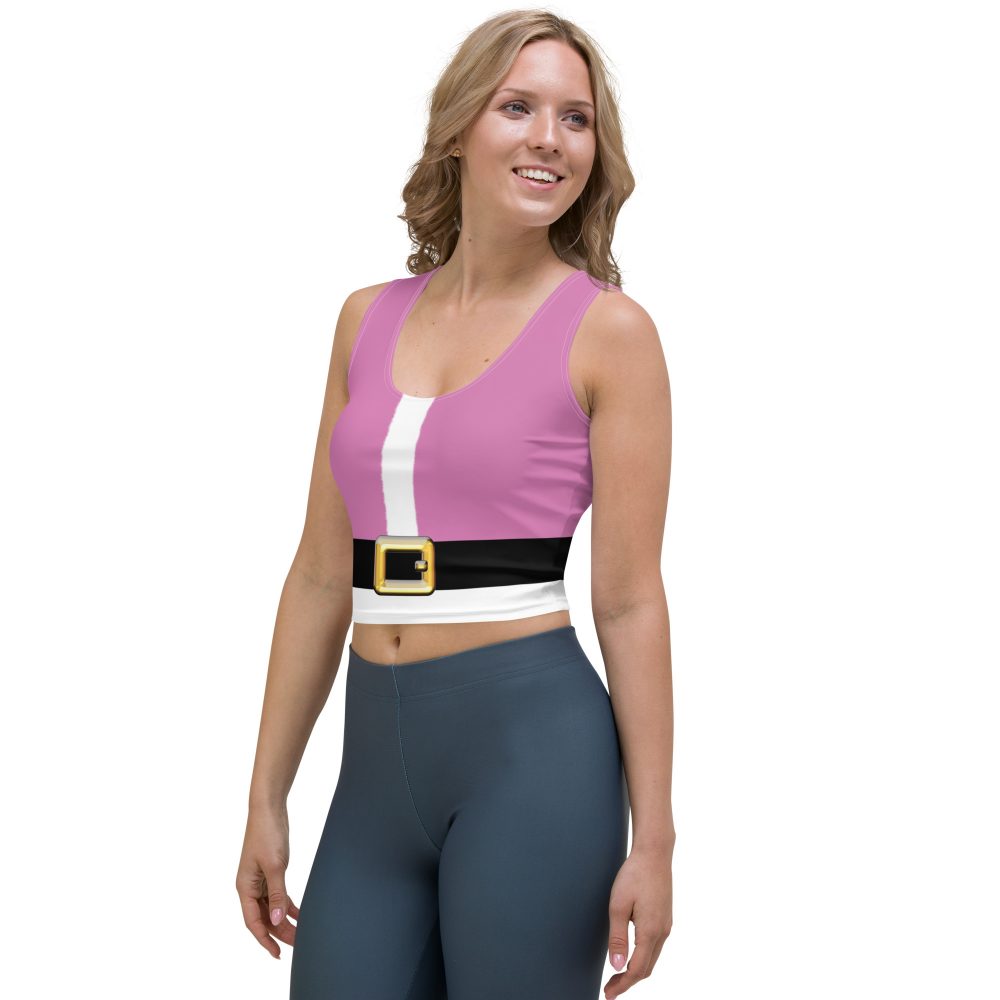 Pink Santa Christmas Costume Crop Top - Image 9