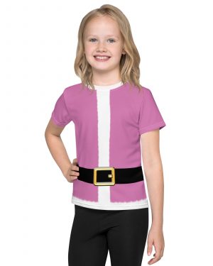 Pink Santa Christmas Costume Kids crew neck t-shirt