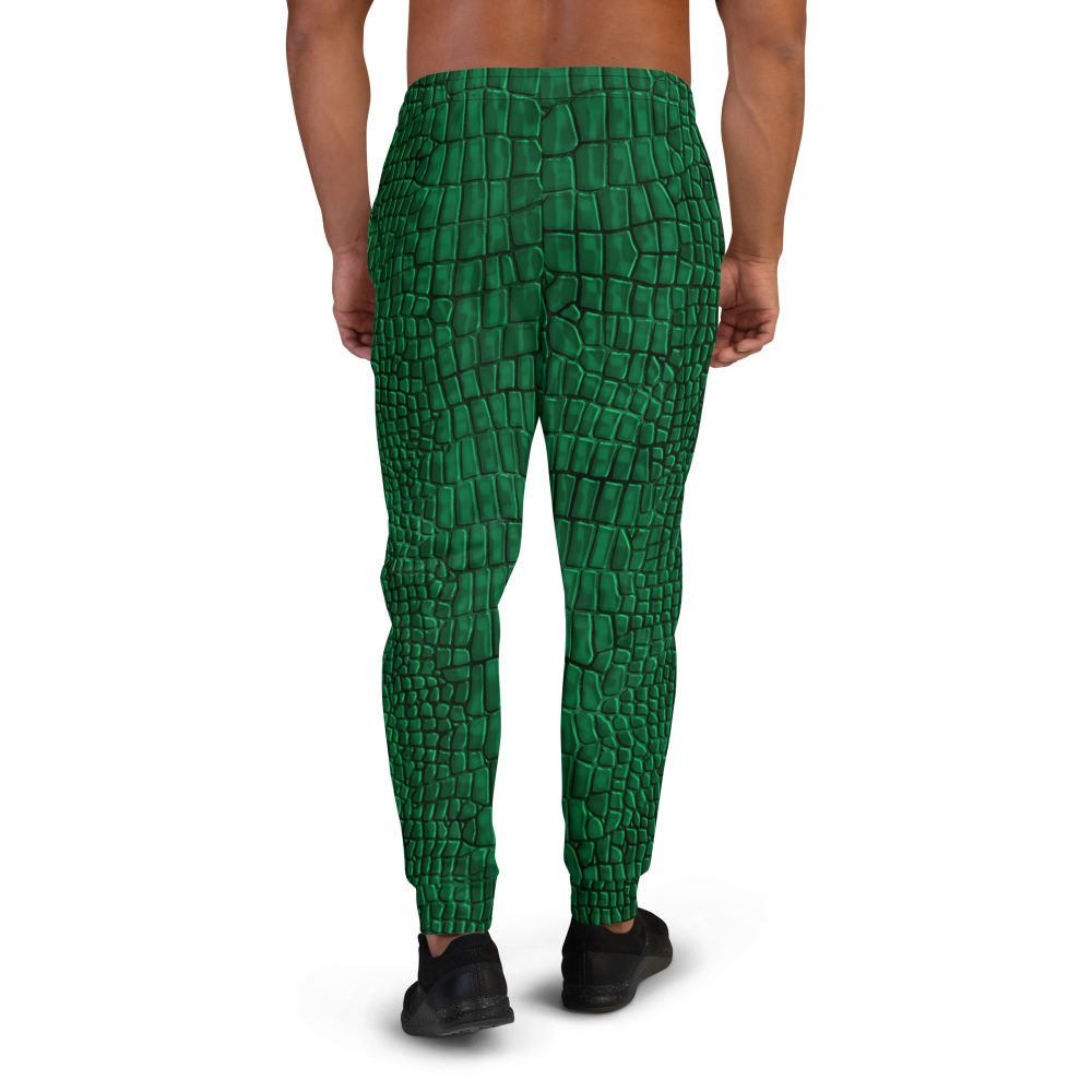 Crocodile Alligator Reptile Dragon Skin Print Men's Joggers - Image 4