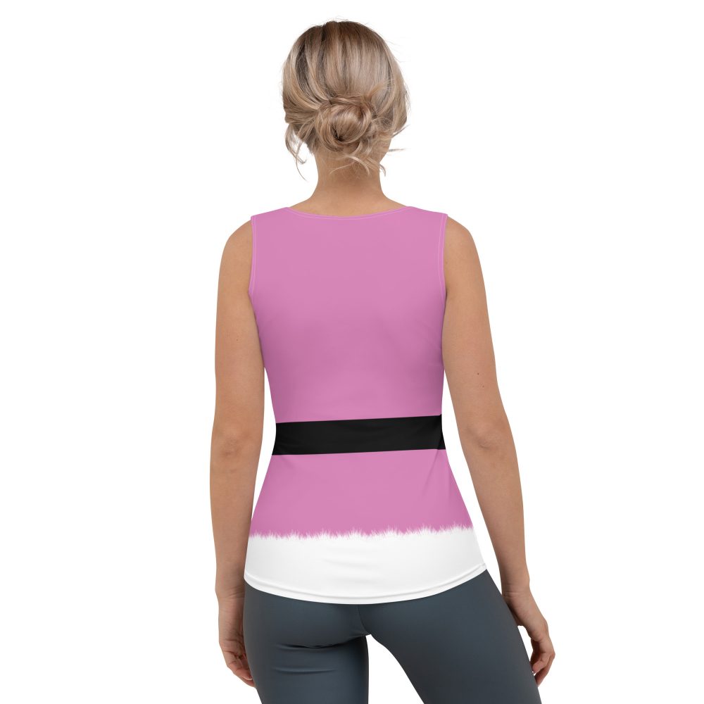 Pink Santa Christmas Costume Tank Top - Image 2