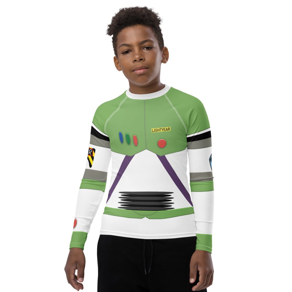 Spaceman Space Ranger Costume Youth Rash Guard