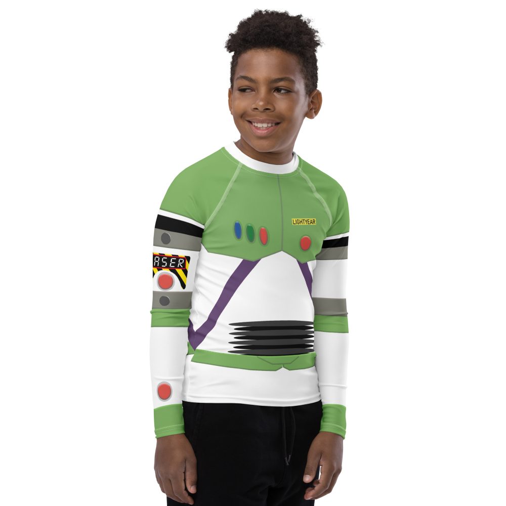 Spaceman Space Ranger Costume Youth Rash Guard - Image 4