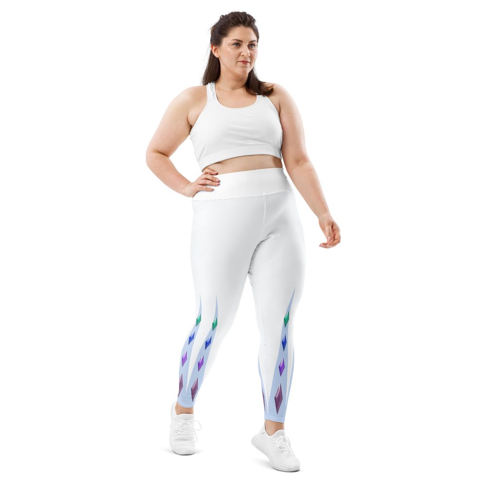 Elsa Frozen Ice Princess Plus Size Leggings - Image 4