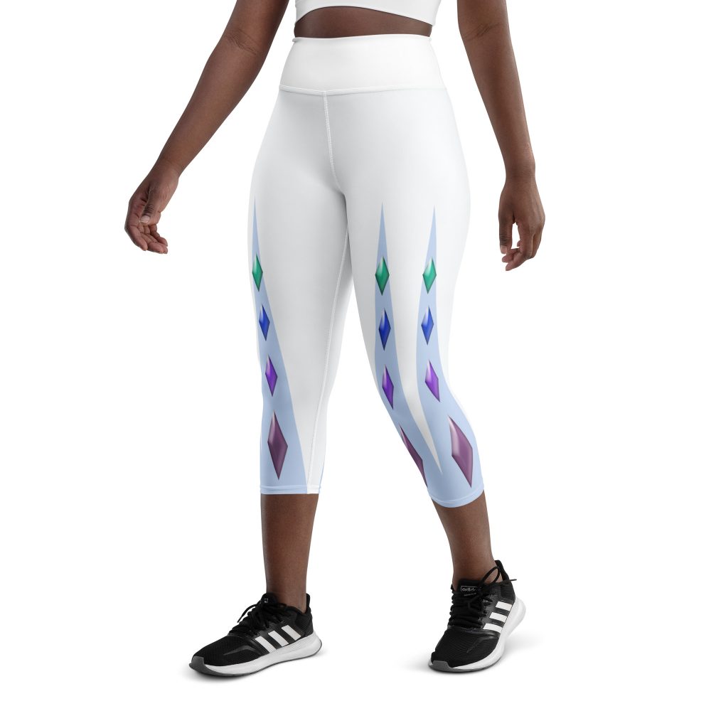 Elsa Frozen Ice Princess Yoga Capri Leggings - Image 5