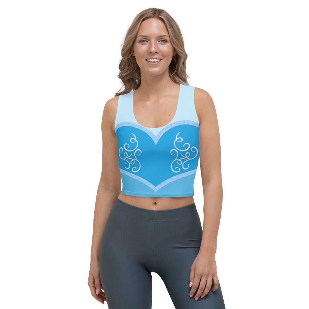 Princess Cinderella Costume Bounding Halloween Cosplay Crop Top