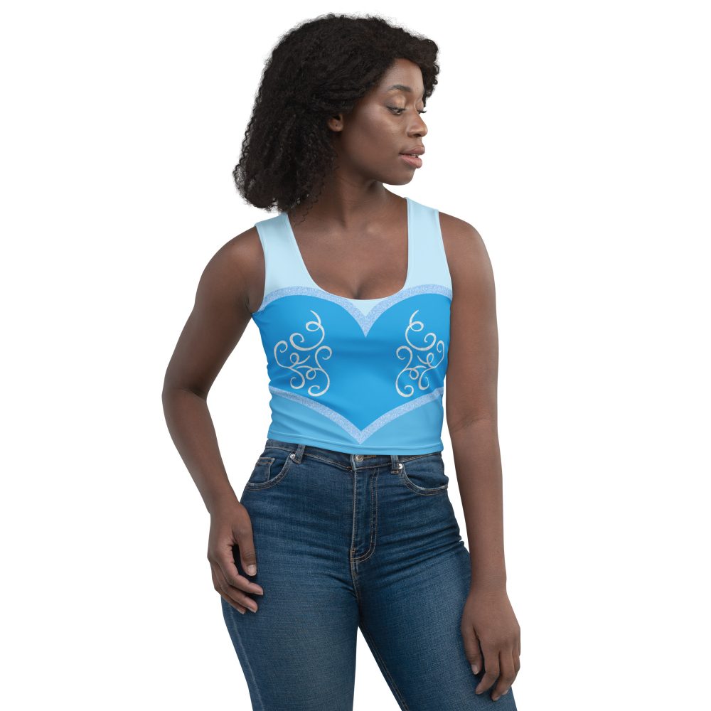 Princess Cinderella Costume Bounding Halloween Cosplay Crop Top - Image 9