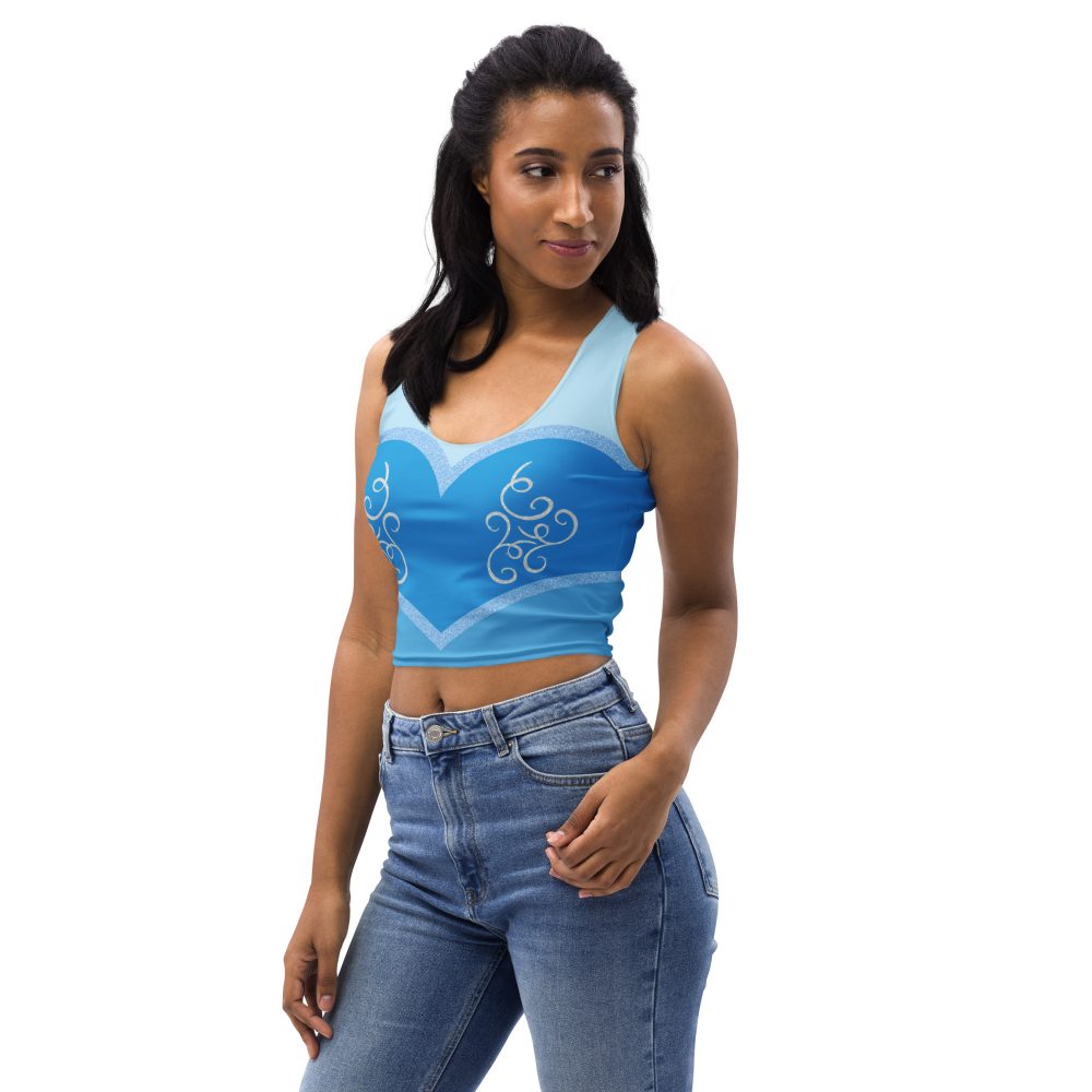 Princess Cinderella Costume Bounding Halloween Cosplay Crop Top - Image 2