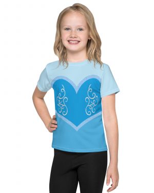 Princess Cinderella Costume Bounding Halloween Cosplay Kids crew neck t-shirt