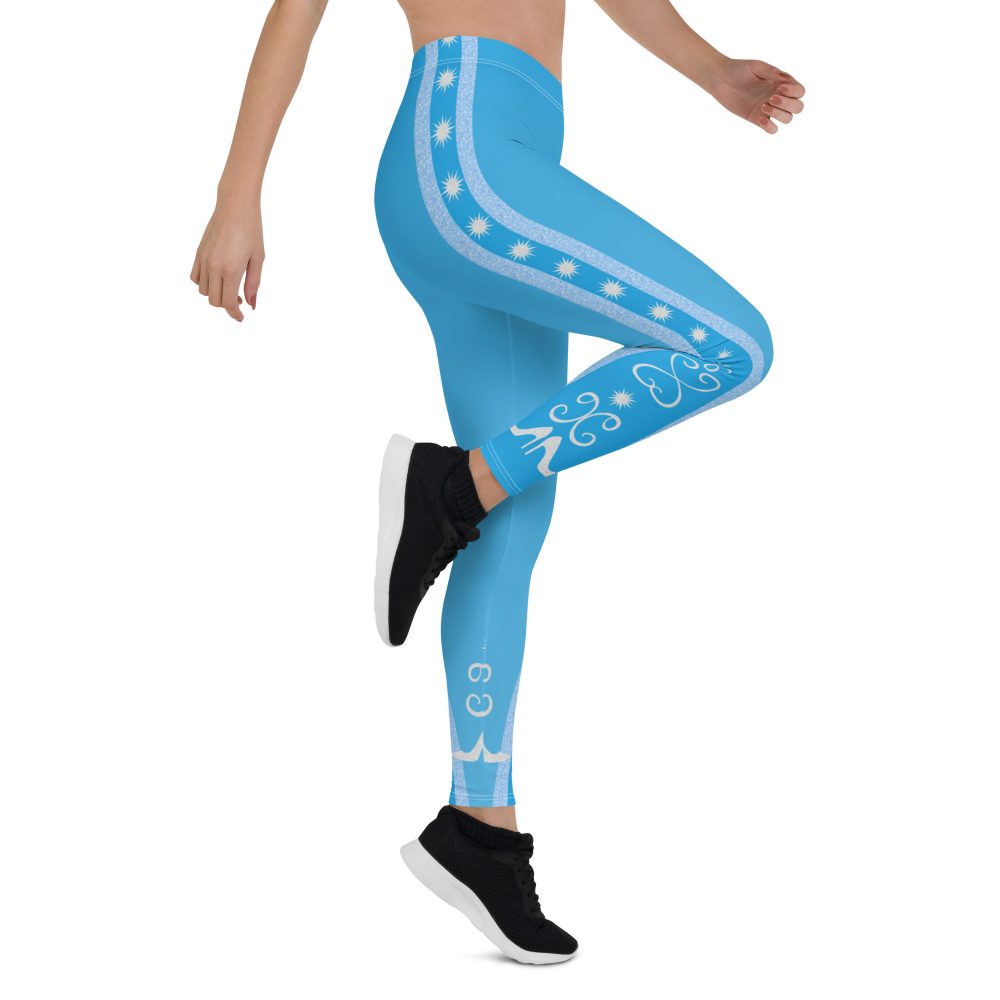 Princess Cinderella Costume Bounding Halloween Cosplay Leggings - Image 6